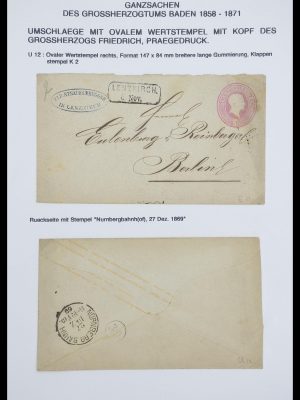 Postzegelverzameling 33487 Oud Duitse Staten brieven 1858-1920.