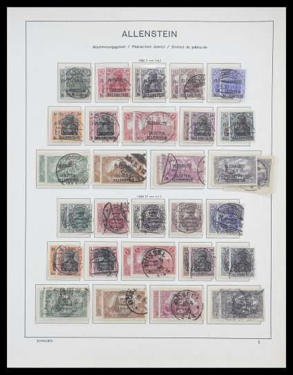 Postzegelverzameling 33503 Duitse gebieden 1920.