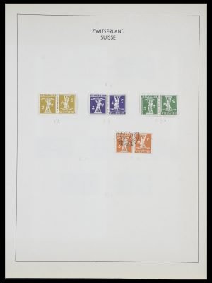 Postzegelverzameling 33504 Zwitserland combinaties 1909-1965.