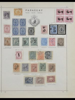Postzegelverzameling 33505 Paraguay 1870-1901.