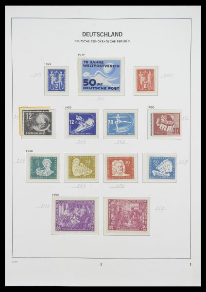 Postzegelverzameling 33526 DDR 1949-1980.