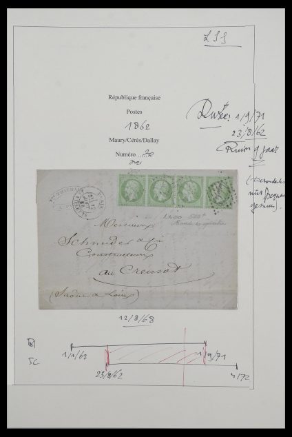 33540 Frankrijk brieven 1868-2020. - Afbeelding 1