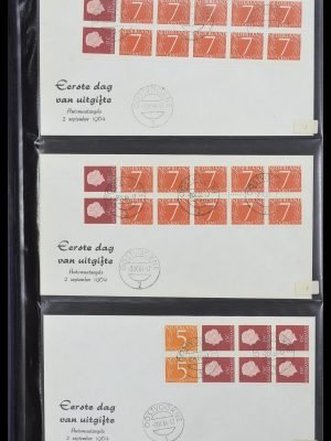 Postzegelverzameling 33546 Nederland automaatboekjes op FDC 1964-1998.