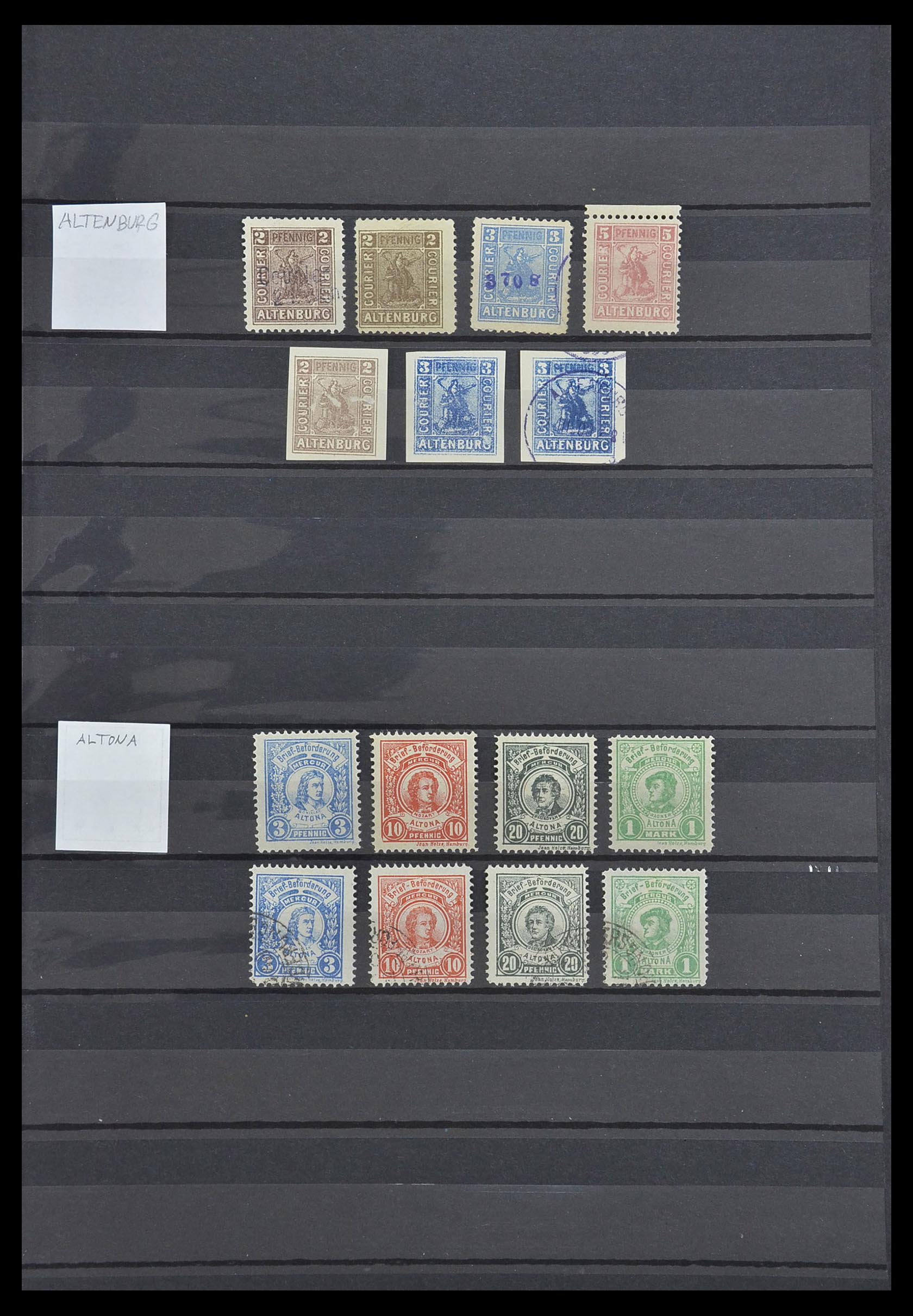 Postzegelverzameling 33552 Duitsland stadspost 1880-1905. Postzegelverzameling 33552 Duitsland stadspost 1880-1905.
