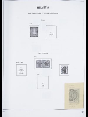 Postzegelverzameling 33559 Zwitserland 1850-2000.