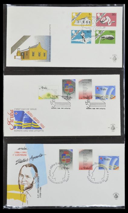 Postzegelverzameling 33585 Aruba FDC's 1986-2006.