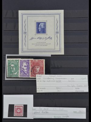 Postzegelverzameling 33596 Sovjet Zone 1945-1949.