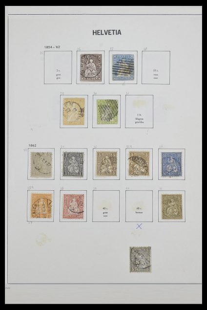 Postzegelverzameling 33602 Zwitserland 1854-1984.