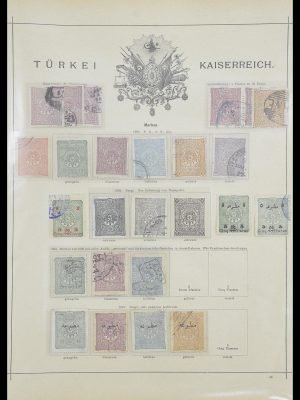 Postzegelverzameling 33627 Turkije fiscaal 1864-1921.