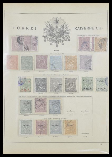 Postzegelverzameling 33627 Turkije fiscaal 1864-1921.