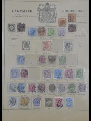 Postzegelverzameling 33628 Scandinavië 1851-1900.