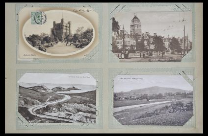 Postzegelverzameling 33633 Engeland ansichtkaarten 1900-1950.