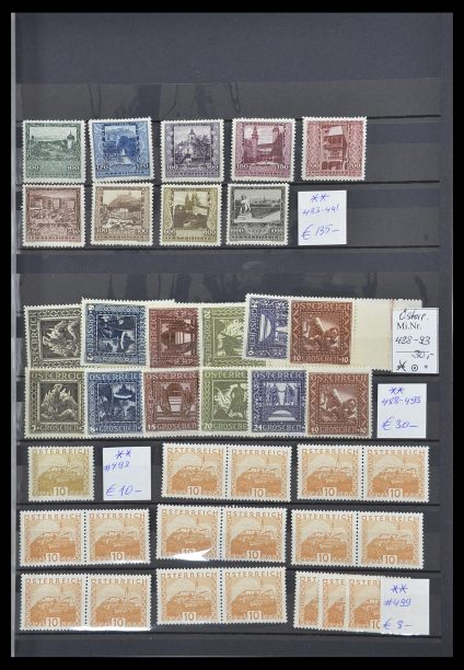 Postzegelverzameling 33668 Oostenrijk 1923-1957.