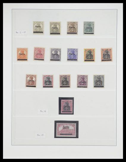Postzegelverzameling 33664 Saar 1920-1934.