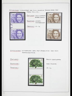 Postzegelverzameling 33681 Engeland brugparen 1972-2014.