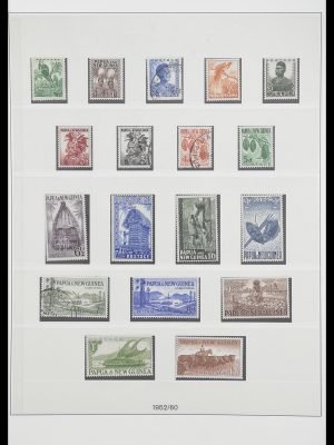 Postzegelverzameling 33683 Papua Nieuw Guinea 1952-2000.