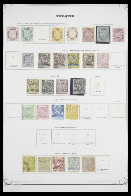 Postzegelverzameling 33691 Turkije 1865-1975.