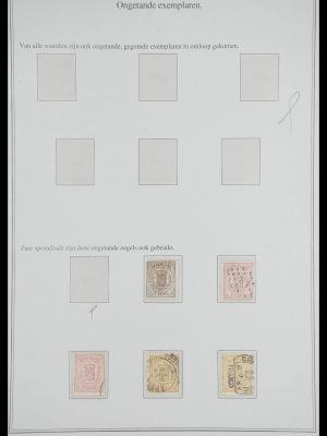 Postzegelverzameling 33692 Nederland emissie 1869-1871.