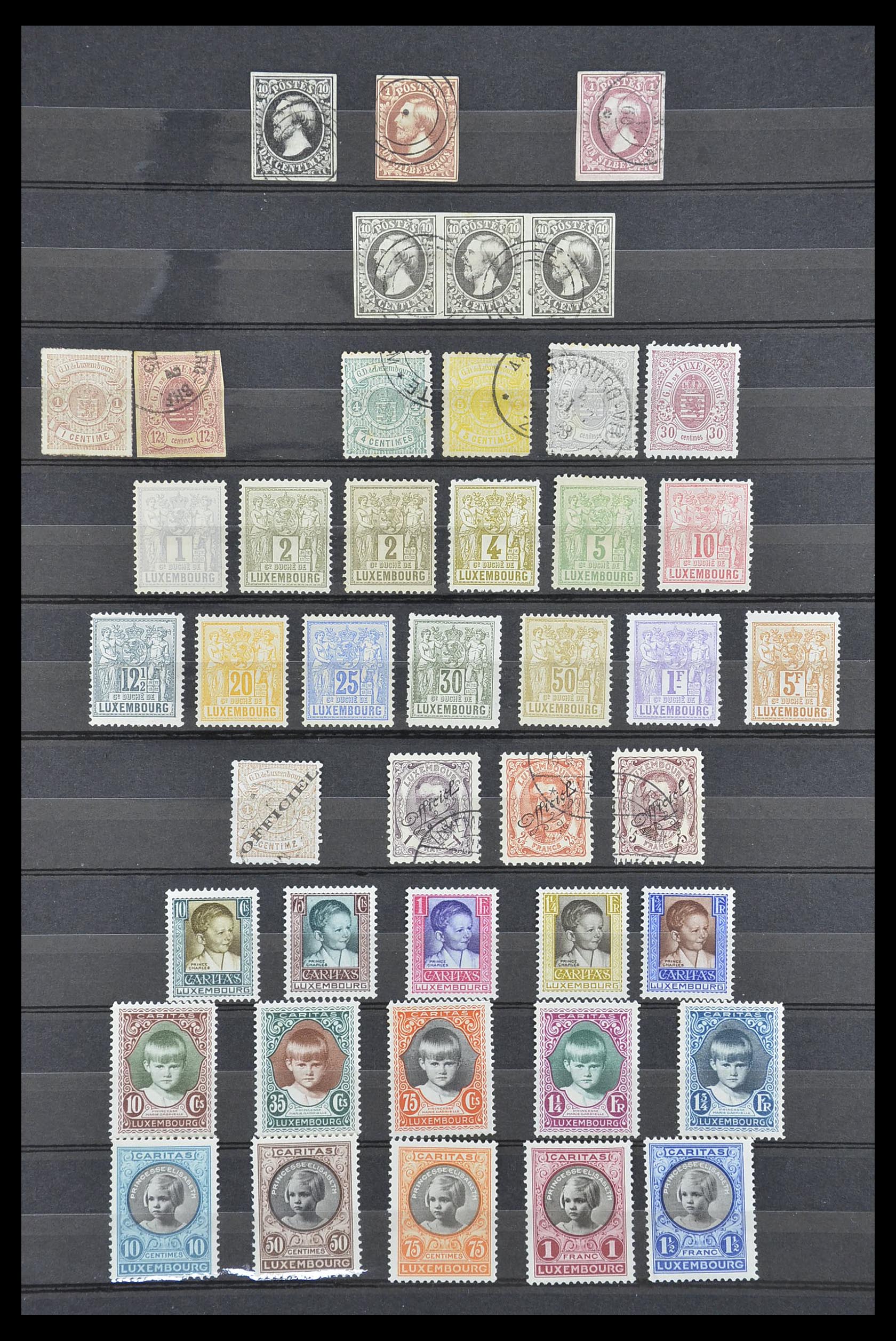 Postzegelverzameling 33693 Luxemburg 1852-1973. Postzegelverzameling 33693 Luxemburg 1852-1973.