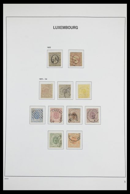 Postzegelverzameling 33703 Luxemburg 1852-1991.