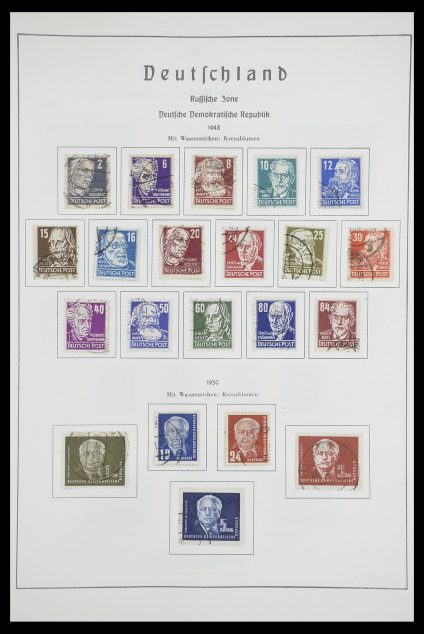 Postzegelverzameling 33709 DDR 1948-1973.