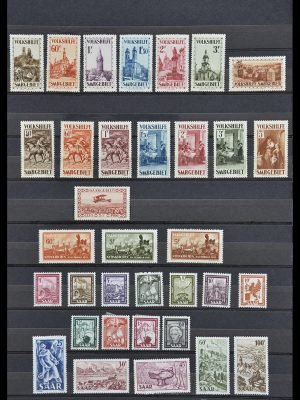 Postzegelverzameling 33716 Saar 1920-1959.