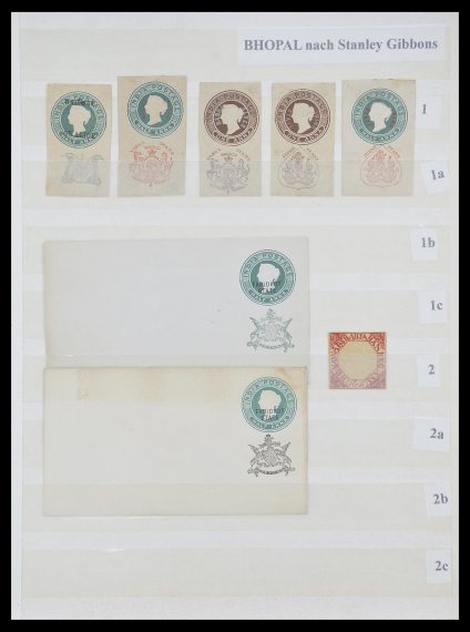 Postzegelverzameling 33723 India Staten 1870-1949.