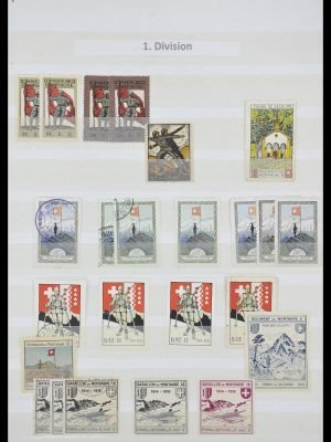 33725 Zwitserland soldatenzegels 1914-1945.