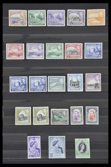 Postzegelverzameling 33733 Cyprus 1938-1977.