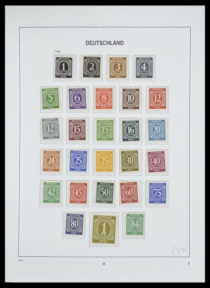 Postzegelverzameling 33754 Amerikaans-Britse Zone 1945-1948.