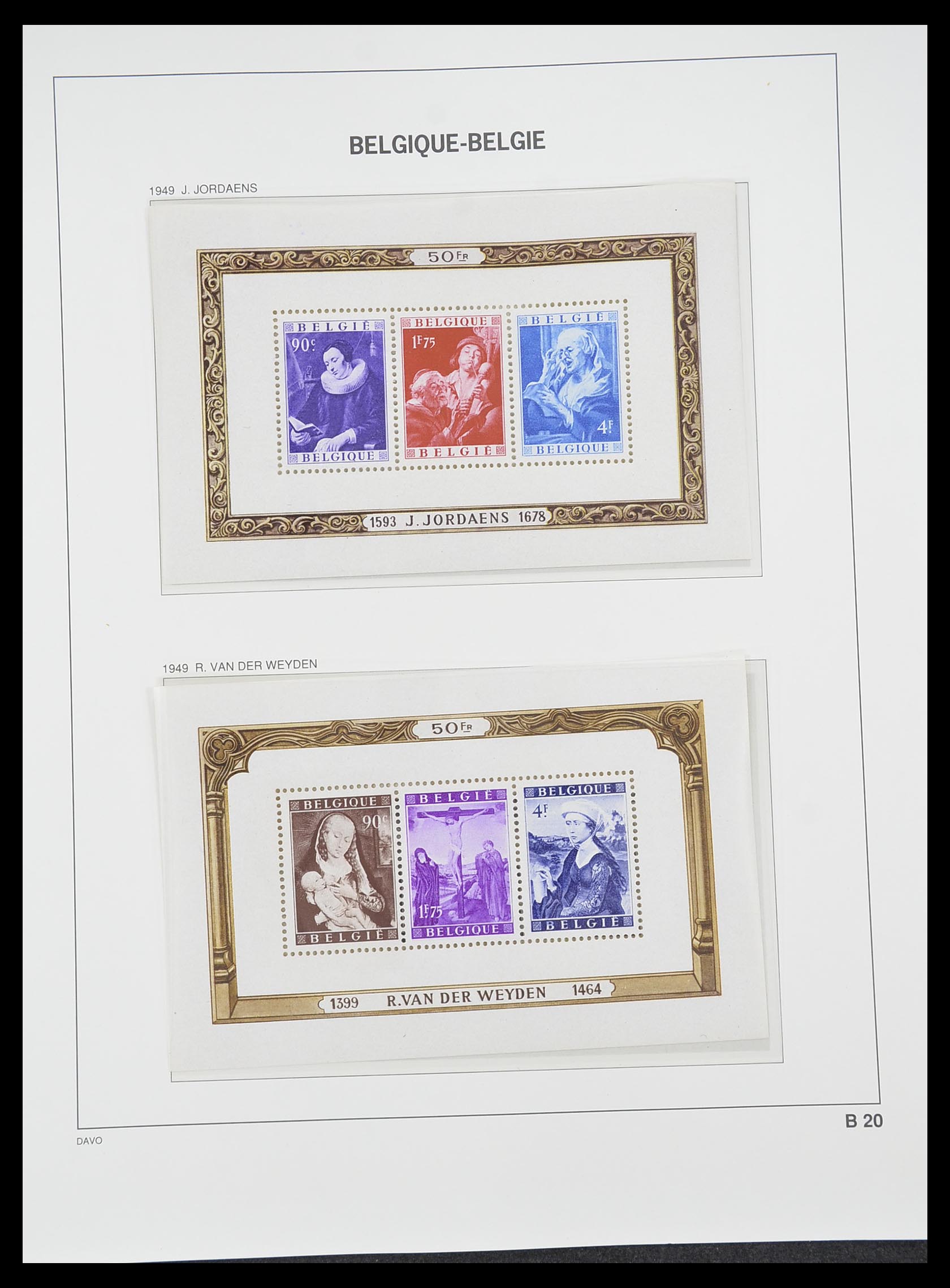 Postzegelverzameling 33776 België 1944-2010. Postzegelverzameling 33776 België 1944-2010.