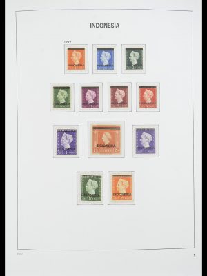 Postzegelverzameling 33777 Indonesië 1949-1969.