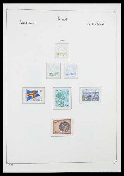 Postzegelverzameling 33783 Aland 1984-2001.