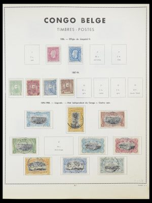 Postzegelverzameling 33797 Belgisch Congo 1886-1969.