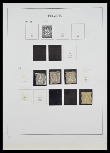 Postzegelverzameling 33806 Zwitserland 1867-1984.