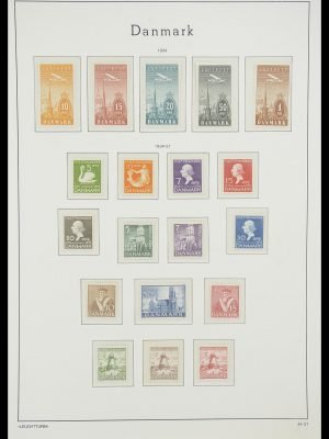 Postzegelverzameling 33808 Denemarken 1934-1992.
