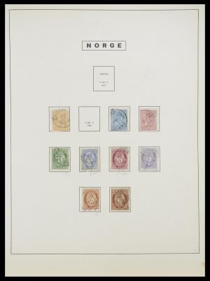 Postzegelverzameling 33810 Noorwegen 1856-1943.