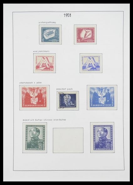 Postzegelverzameling 33824 DDR 1949-1990.