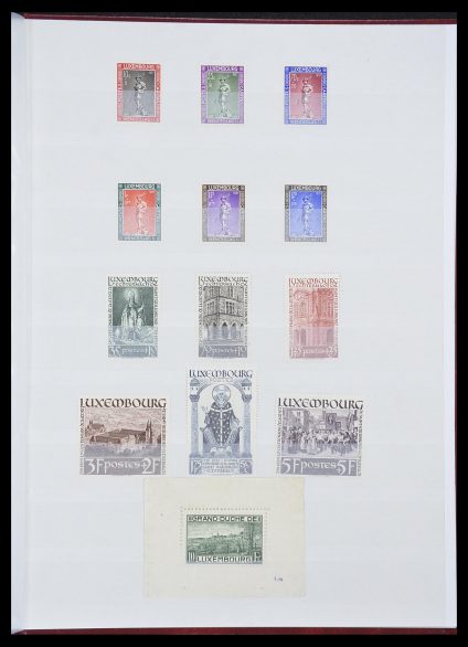 Postzegelverzameling 33816 Luxemburg 1852-1938.
