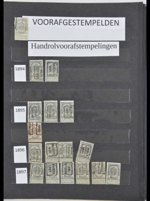 Postzegelverzameling 33834 België voorafstempelingen 1894-1988.
