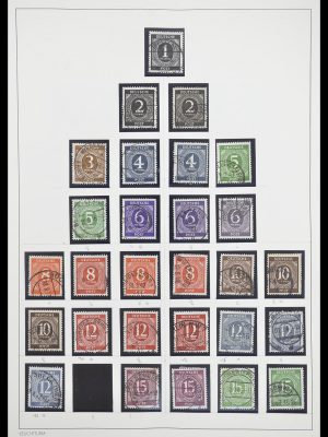 Postzegelverzameling 33837 Duitse Zones 1945-1948.