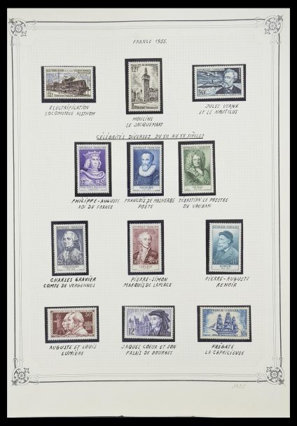 Postzegelverzameling 33847 Frankrijk 1951-1979.