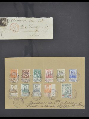 Postzegelverzameling 33881 België brieven 1914-1972.