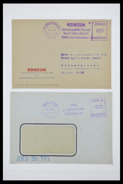 Postzegelverzameling 33883 DDR dienstbrieven 1956-1986.