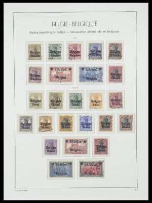 Foto van Postzegelverzameling 33889 Belgie bezetting 1e wereldoorlog.