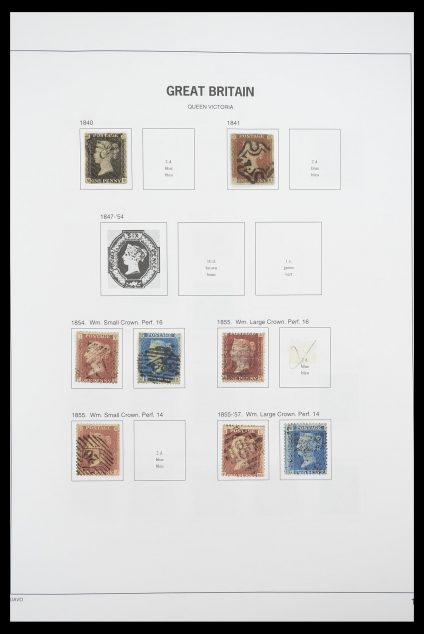 Postzegelverzameling 33898 Engeland 1840-2006.