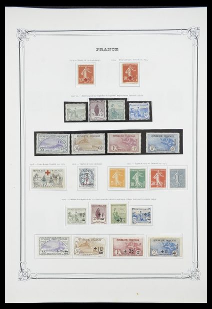 Postzegelverzameling 33900 Frankrijk 1849-1966.