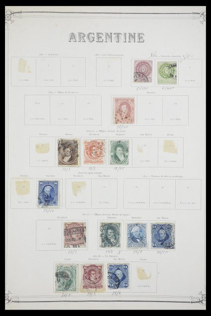 Postzegelverzameling 33903 Latijns Amerika 1853-1920.