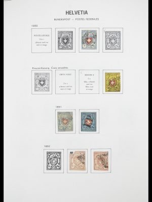 Postzegelverzameling 33915 Zwitserland 1850-1994.
