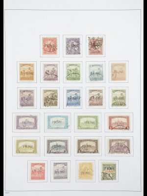 Postzegelverzameling 33921 Fiume 1919-1924.